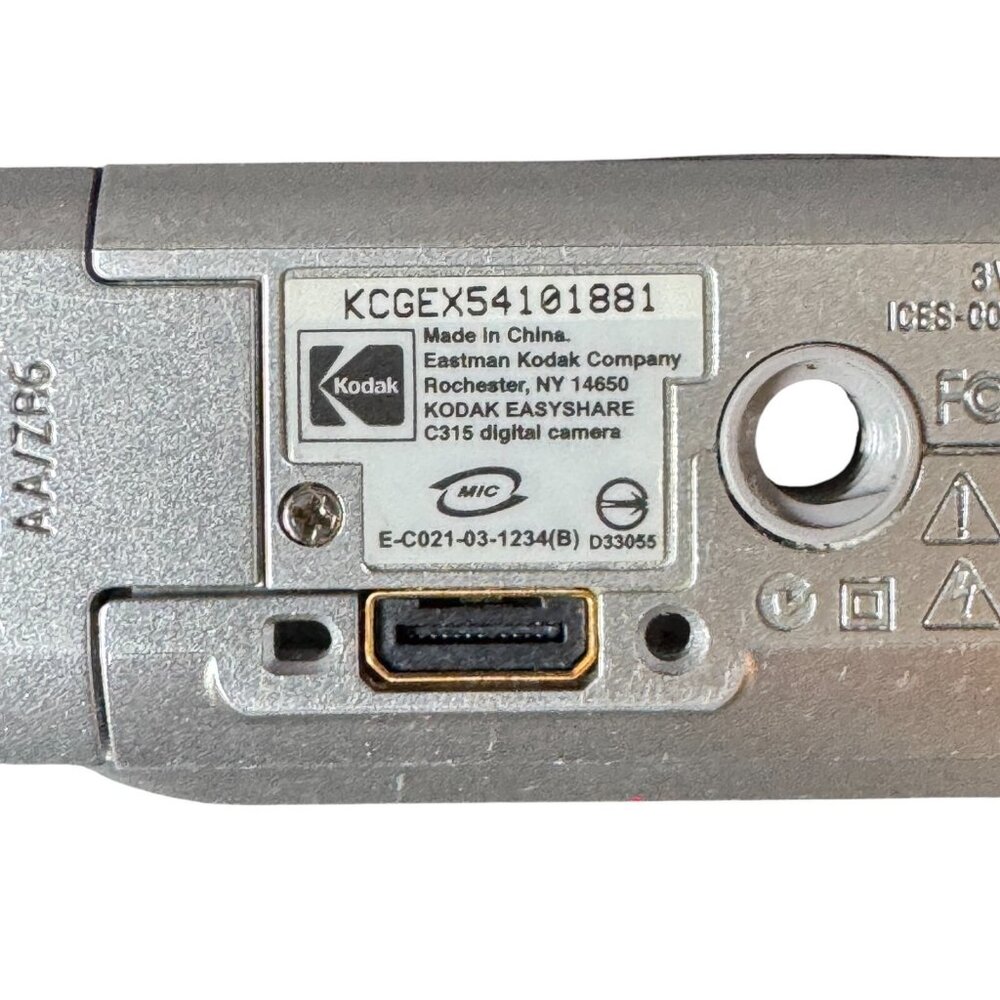 Kodak EasyShare C315 5.0MP Digital Camera Tested Works Incl Software SD Card‎ - Picture 7 of 12
